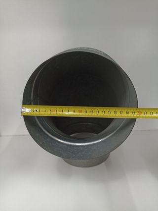 Codo acero galvanizado extraccion