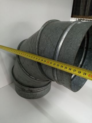 Codo acero galvanizado extraccion