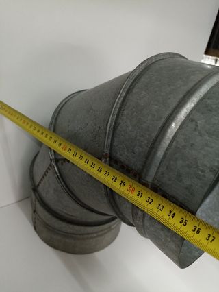 Codo acero galvanizado extraccion
