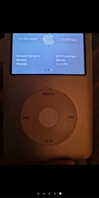 Ipod classic 160gb con cargador