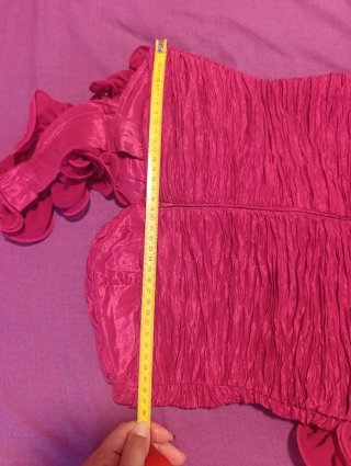 Vestido fucsia corto fiesta, bautizo o comunión