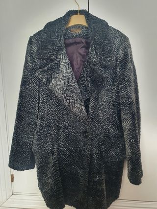 Chaquetón pelo efecto astracán 
