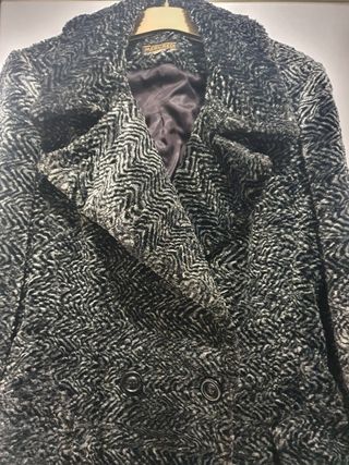 Chaquetón pelo efecto astracán 