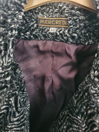 Chaquetón pelo efecto astracán 