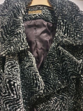 Chaquetón pelo efecto astracán 
