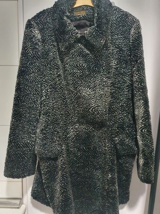 Chaquetón pelo efecto astracán 