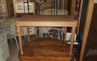 MESA AUXILIAR de MADERA VINTAGE 68×45×46'5cm
