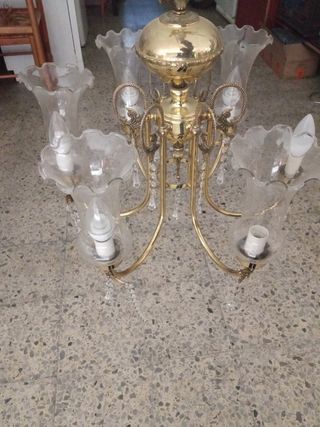 Lampara cristal stras
