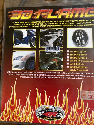 adesivi 3d in resina decorazione carrozzeria