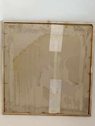 Cornice legno colore nero lucido con disegno