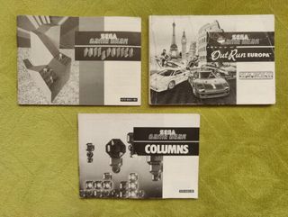 Lote de Manuales GameGear