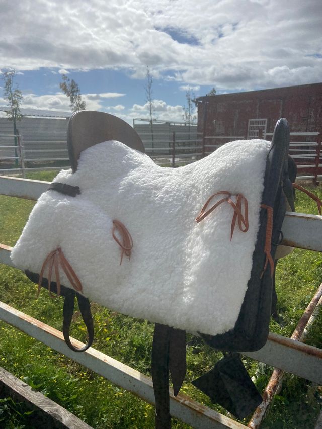 Silla VAQUERA MIXTA zalea NATURAL sin estrenar