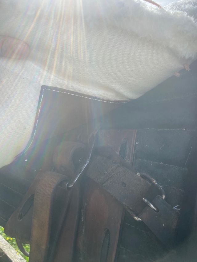 Silla VAQUERA MIXTA zalea NATURAL sin estrenar