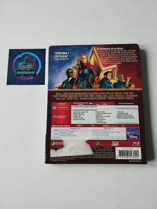 Capitana Marvel Steelbook 3D + Blu-ray