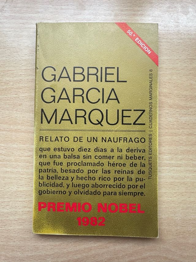 GABRIEL GARCIA MARQUEZ PREMIO NOBEL 1982