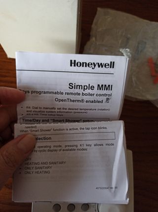 Termostato Honeywell simple MMI