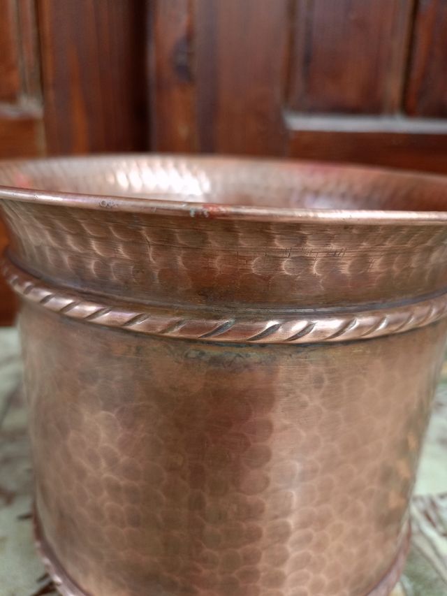 Vaso vintage anni 80 in rame