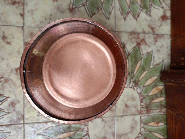 Vaso vintage anni 80 in rame