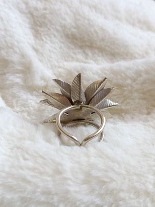 Clásico anillo ajustable Karen Silver 925