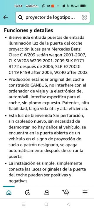 Proyector de logotipo para coche