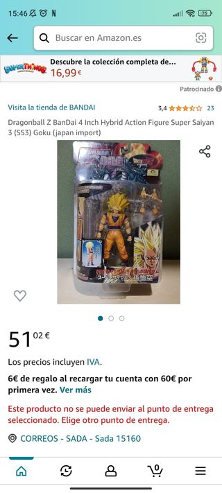 Figura Goku ss3 hybridaction