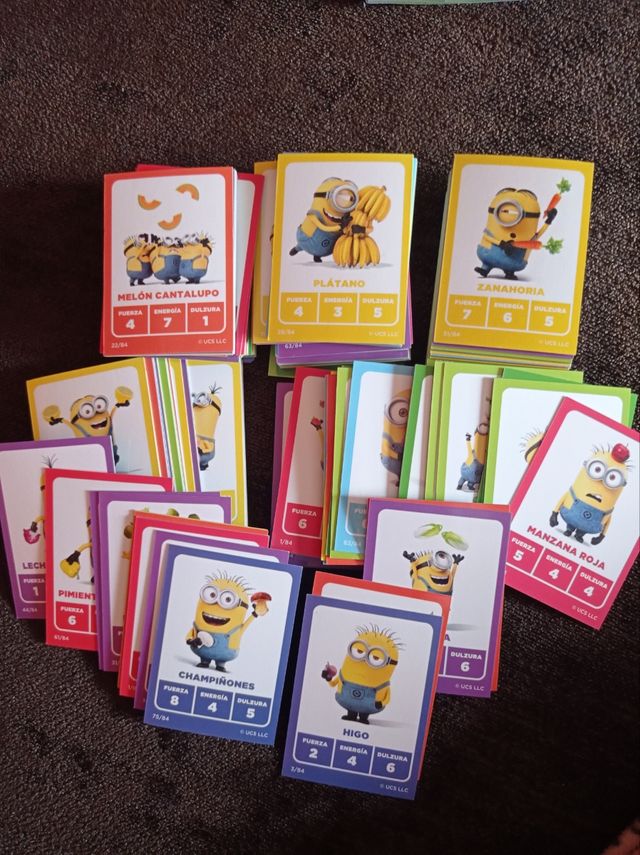 Vendo cromos cartas Minions