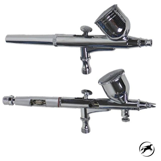 Juego de 6 aerógrafos Hymair con maletín