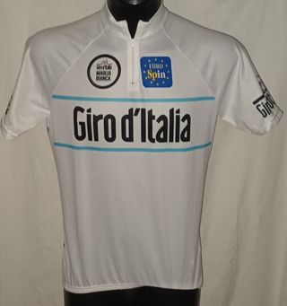 MAGLIA BIANCA GIRO D'ITALIA EURO SPIN TG. XXL SLIM