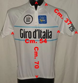 MAGLIA BIANCA GIRO D'ITALIA EURO SPIN TG. XXL SLIM