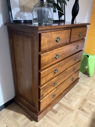 Cómoda vintage madera maciza