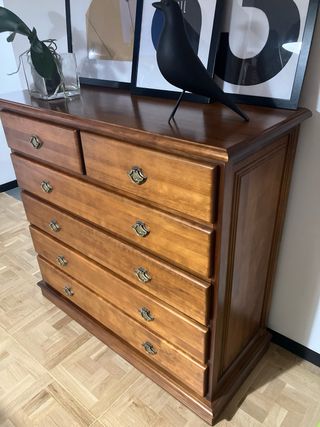Cómoda vintage madera maciza