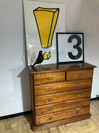 Cómoda vintage madera maciza