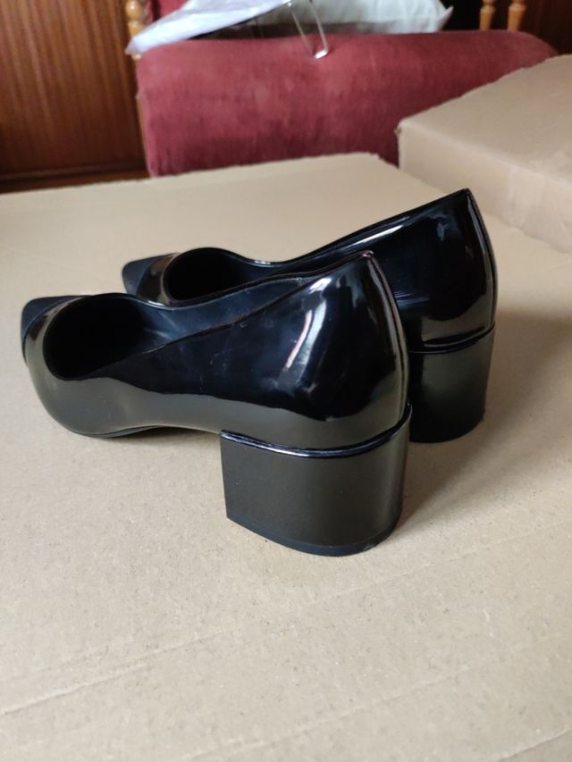 Zapatos fiesta Zara 36 tacón 5 cms