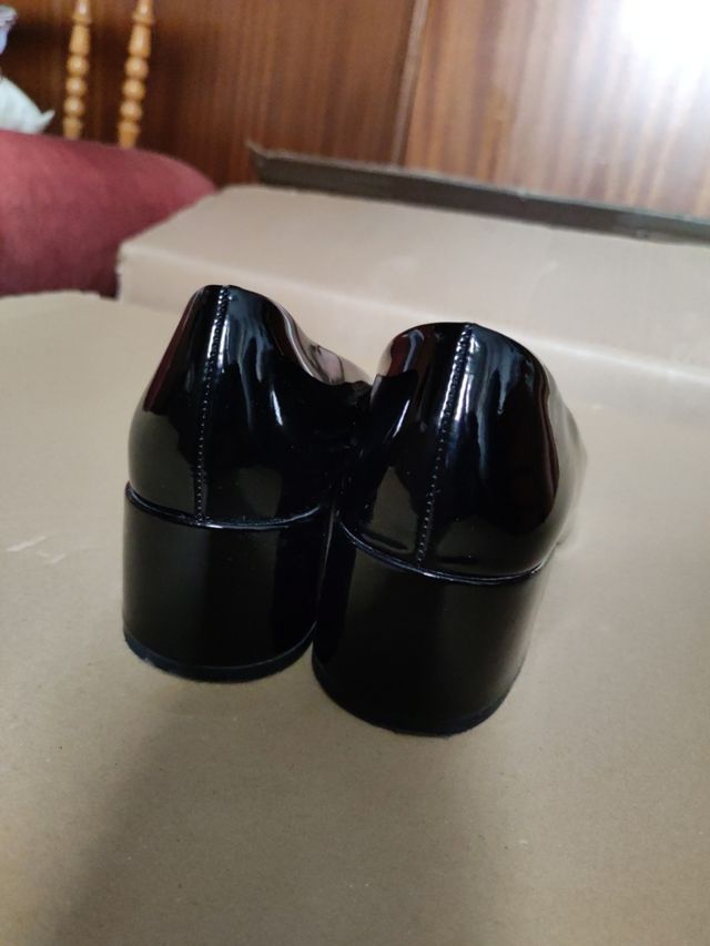 Zapatos fiesta Zara 36 tacón 5 cms