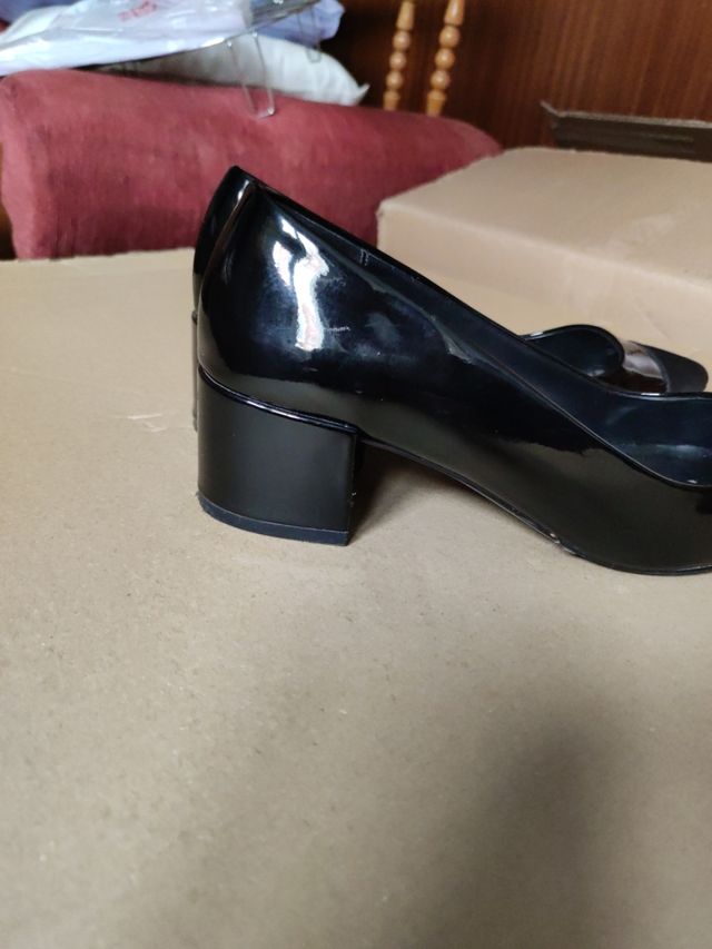 Zapatos fiesta Zara 36 tacón 5 cms