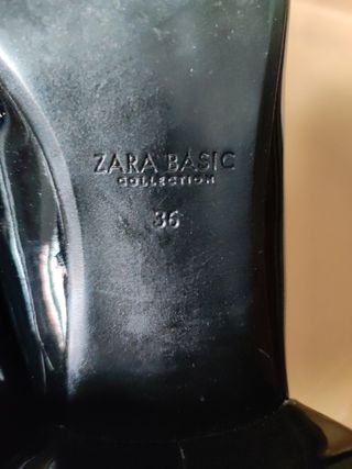 Zapatos fiesta Zara 36 tacón 5 cms