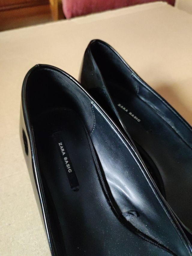 Zapatos fiesta Zara 36 tacón 5 cms