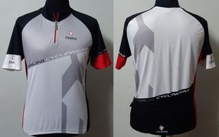 MAGLIA CICLISMO NALINI M/C MEZZA ZIP TG. LARGE