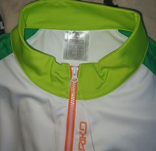 Maglia MTB Briko Tg. XXL 1/2 Zip Verde Nuova