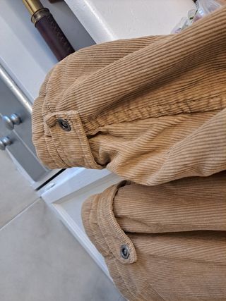 Cazadora de Pana Beige vintage retro Talla XL.