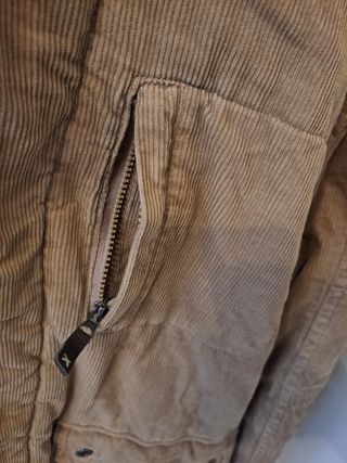 Cazadora de Pana Beige vintage retro Talla XL.