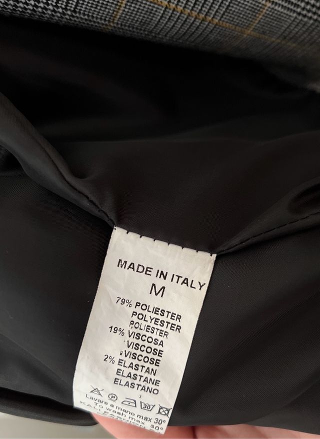 Americana gris estampada