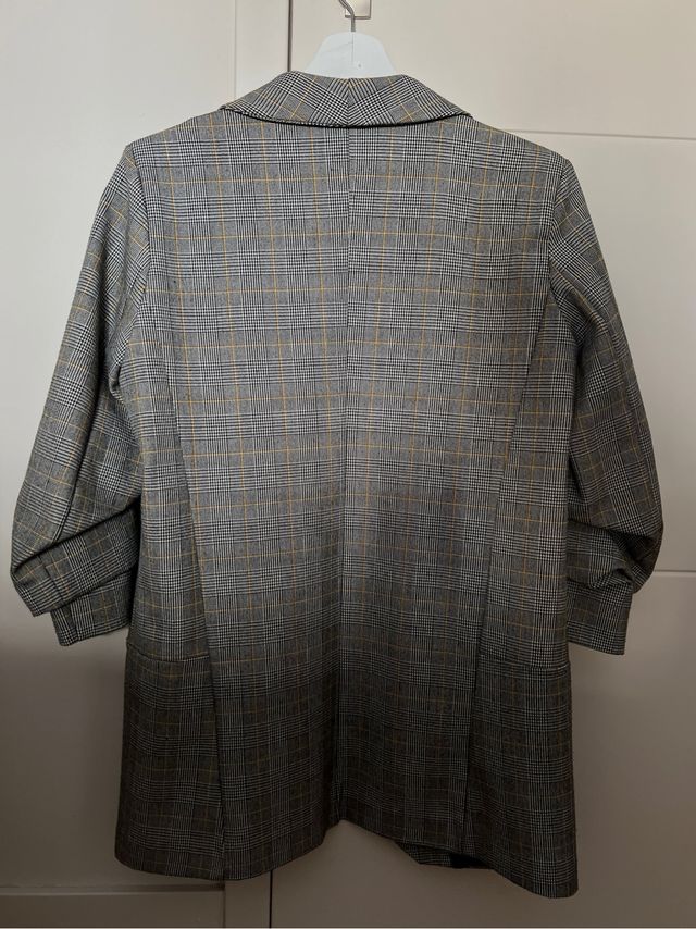 Americana gris estampada