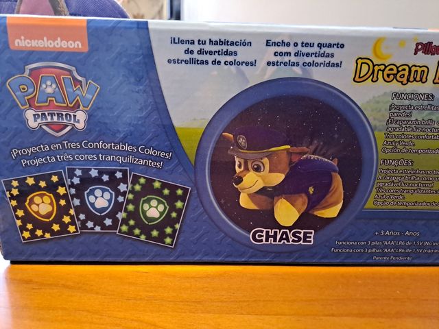 Peluche proyector Chase Patrulla Canina