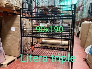 Litera triple metálica