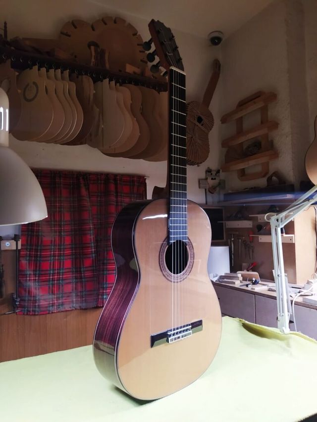 Guitarra de palillo palosanto/cedro luthier martin