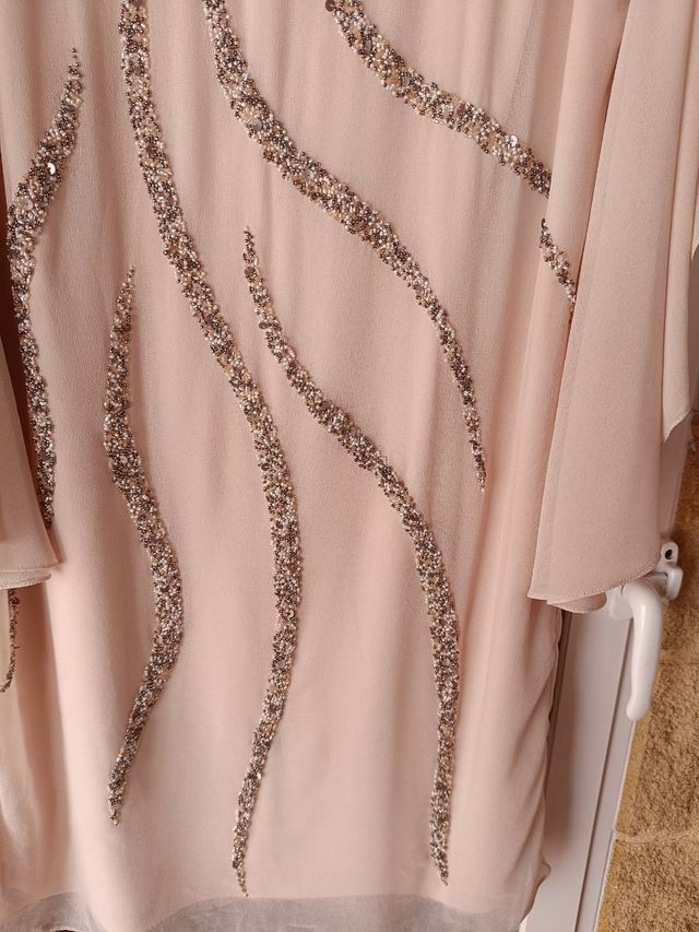 Vestido PEDRERÍA gasa talla 3XL/46