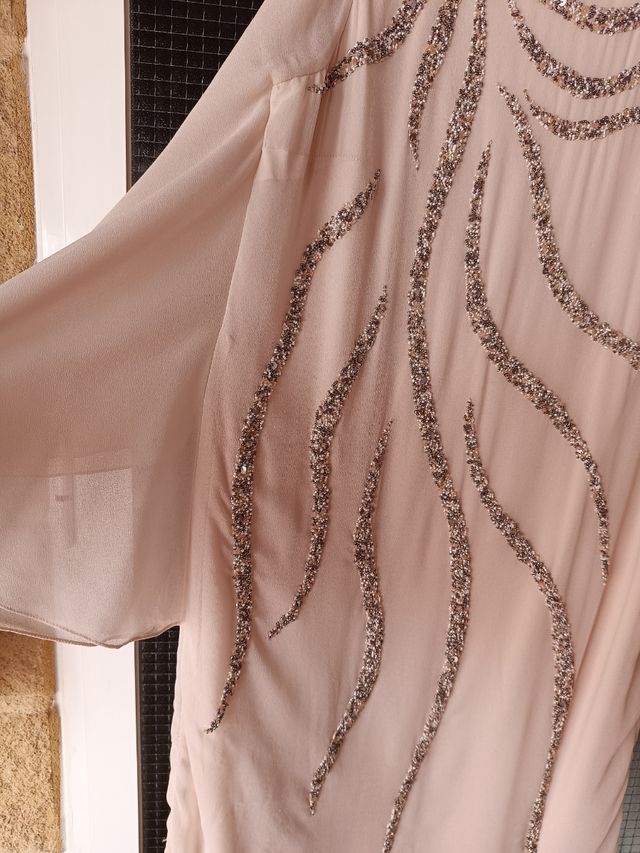 Vestido PEDRERÍA gasa talla 3XL/46