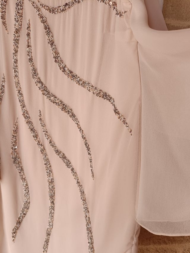 Vestido PEDRERÍA gasa talla 3XL/46