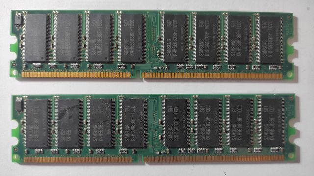 Memoria DIMM PC3200 DDR400 2x512MB